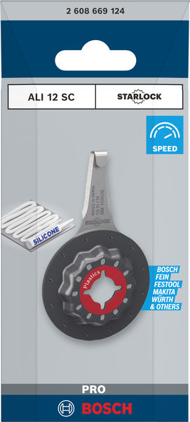 BOSCH PRO ALI 12 SC Blatt für Multifunktionswerkzeuge, 4 x 12 mm BOSCH PRO ALI 12 SC Blatt für Multifunktionswerkzeuge, 4 x 12 mm