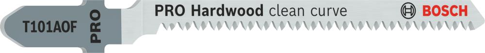 BOSCH PRO Hardwood clean curve T101AOF Stichsägeblatt, 83 mm, 5-tlg.