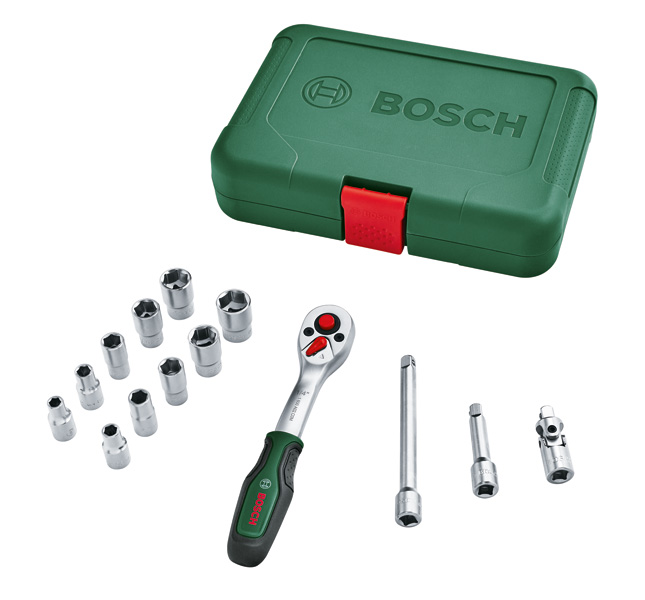 BOSCH Handwerkzeuge 1/4"-Ratschen-Set 14-tlg. BOSCH Handwerkzeuge 1/4"-Ratschen-Set 14-tlg.