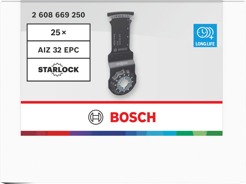 BOSCH AIZ 32 EPC Holz Tauchsägeblatt, Starlock, 32 x 50 mm