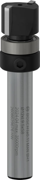 BOSCH PRO Bündigfräser mit obenliegendem Führungskugellager, Ø12,7 x L9,5, Schaft 8 mm