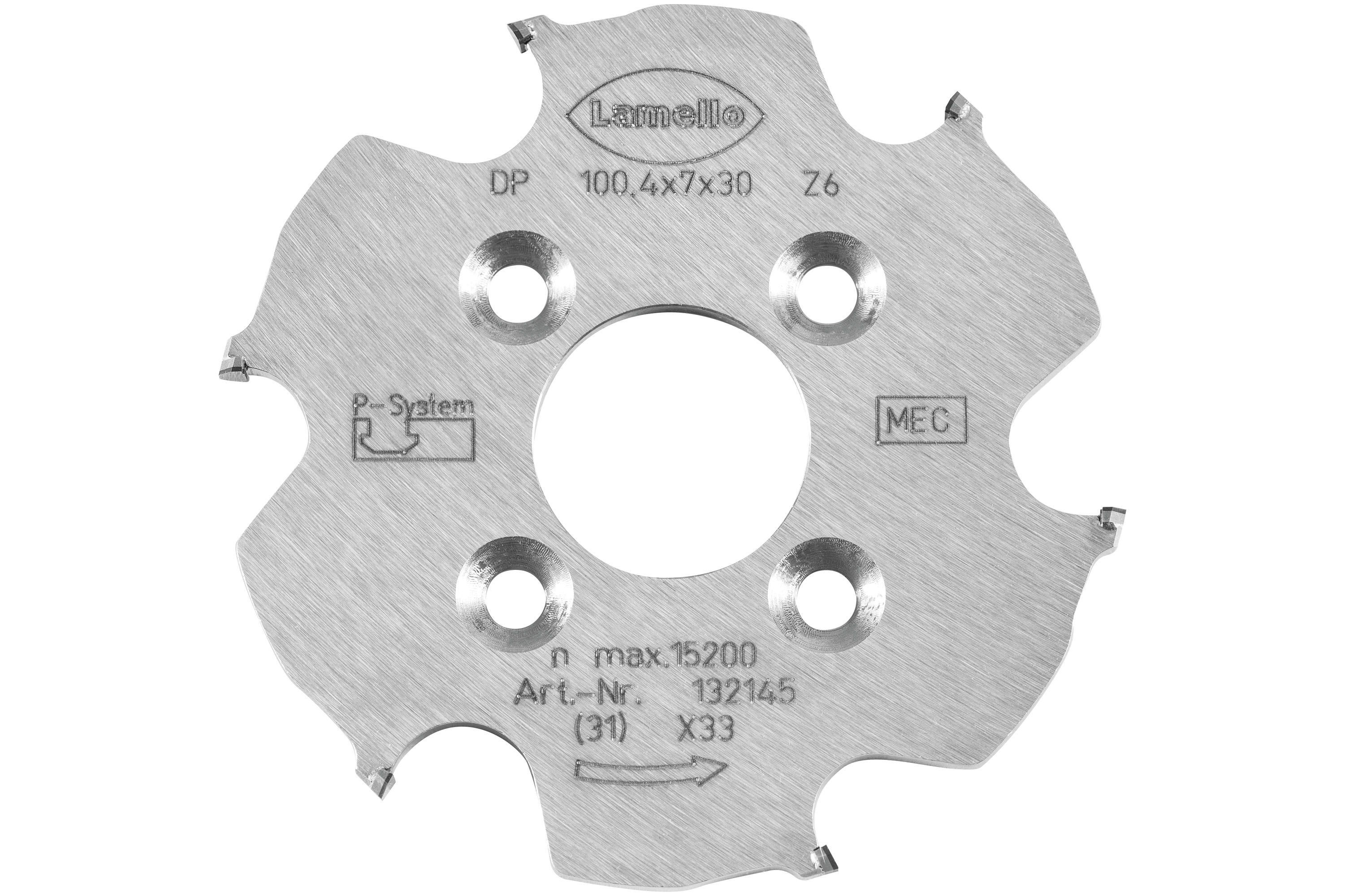 LAMELLO P-System Nutfräser DP (Diamant) für CNC100.4x7x30mm, Z6, NLA 4/6,6/48mm