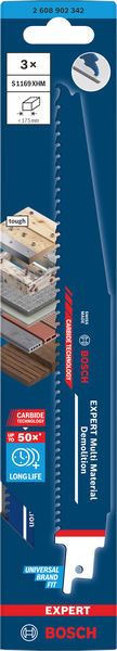 BOSCH EXPERT Multi Material Demolition S1169XHM Säbelsägeblatt, 3-tlg.