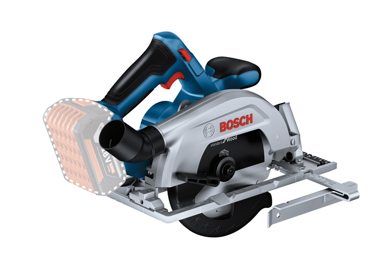 BOSCH Akku-Handkreissäge GKS 18V-57-2, 2 x ProCore 5.5 Ah + GAL 1880 CV in L-BOXX