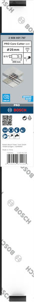 BOSCH PRO Nassbohrkrone, 25 x 300 mm, G 1/2" BOSCH PRO Nassbohrkrone, 25 x 300 mm, G 1/2"