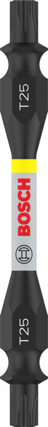BOSCH PRO Impact Schrauberbit mit Doppelklingen und Pick and Click-Einsätzen, T25,65mm BOSCH PRO Impact Schrauberbit mit Doppelklingen und Pick and Click-Einsätzen, T25,65mm
