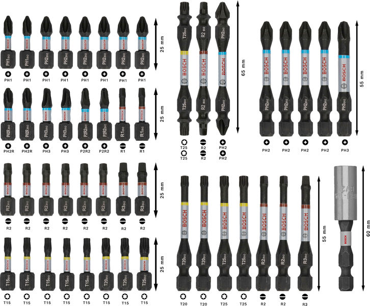 BOSCH PRO Impact Schrauberbit Set, 48-tlg.