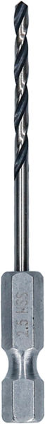 BOSCH Metal HSS Spiralbohrer, 2,5 x 30 x 69 mm, HEX 1/4“ Schaft BOSCH Metal HSS Spiralbohrer, 2,5 x 30 x 69 mm, HEX 1/4“ Schaft