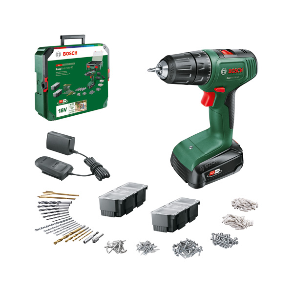 BOSCH Akku-Bohrschrauber EasyDrill 18V-40, 1 x Akku PBA 18V 1.5Ah + SystemBox