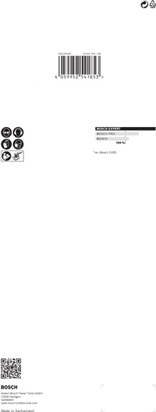 BOSCH EXPERT C470 Schleifblatt, 115x280mm, K60, 14 Löcher, 10-tlg.