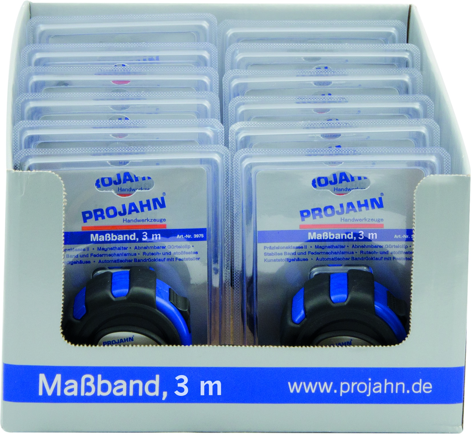 PROJAHN Display mit 12x 3973 Maßband 3m