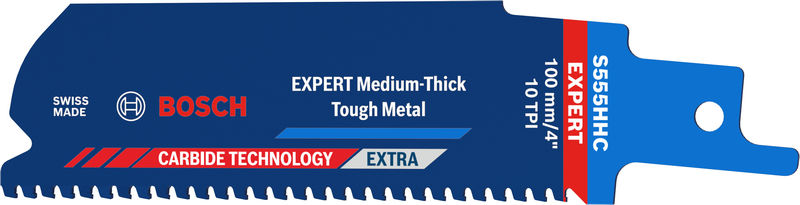 BOSCH EXPERT Medium-Thick Tough Metal S555HHC Säbelsägeblatt, 10-tlg.