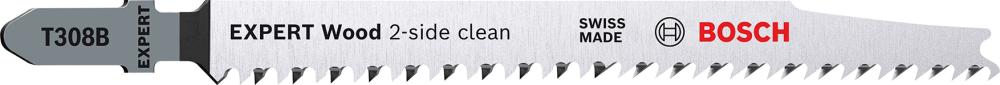 BOSCH EXPERT Wood 2-side clean T308B Stichsägeblatt, 100-tlg.