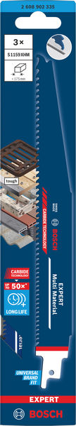 BOSCH EXPERT Multi Material S1159XHM Säbelsägeblatt, 3-tlg. BOSCH EXPERT Multi Material S1159XHM Säbelsägeblatt, 3-tlg.