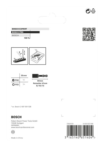 BOSCH PRO Impact Set mit Steckschlüsseln, PH2x50, PZ2x50, NS8x50, NS10x50, NS13x50 mm BOSCH PRO Impact Set mit Steckschlüsseln, PH2x50, PZ2x50, NS8x50, NS10x50, NS13x50 mm