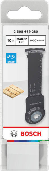 BOSCH MAII 32 EPC Holz Tauchsägeblatt, Starlock, 32 x 80 mm, 10-tlg. BOSCH MAII 32 EPC Holz Tauchsägeblatt, Starlock, 32 x 80 mm, 10-tlg.