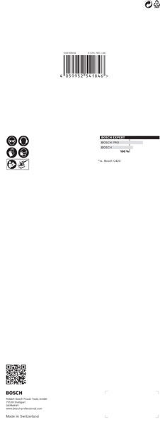 BOSCH EXPERT C470 Schleifblatt, 115x280mm, K40, 14 Löcher, 10-tlg.
