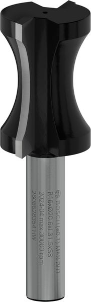 BOSCH PRO Halbstabfräser, R 16, Schaft 8 mm