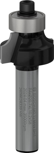 BOSCH PRO Abrundfräser, R 4, Schaft 8 mm BOSCH PRO Abrundfräser, R 4, Schaft 8 mm