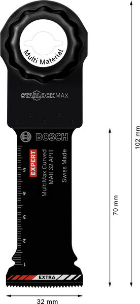BOSCH EXPERT MultiMax MAII 32 APIT Blatt für Multifunktionswerkzeuge, 32 mm BOSCH EXPERT MultiMax MAII 32 APIT Blatt für Multifunktionswerkzeuge, 32 mm