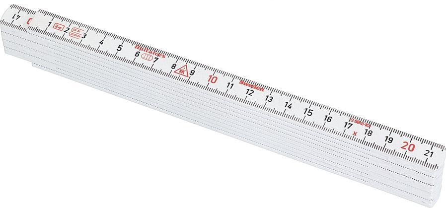 HULTAFORS Gliedermaßstab Kunststoff2mx15mm weiß Hultafors HULTAFORS Gliedermaßstab Kunststoff2mx15mm weiß Hultafors