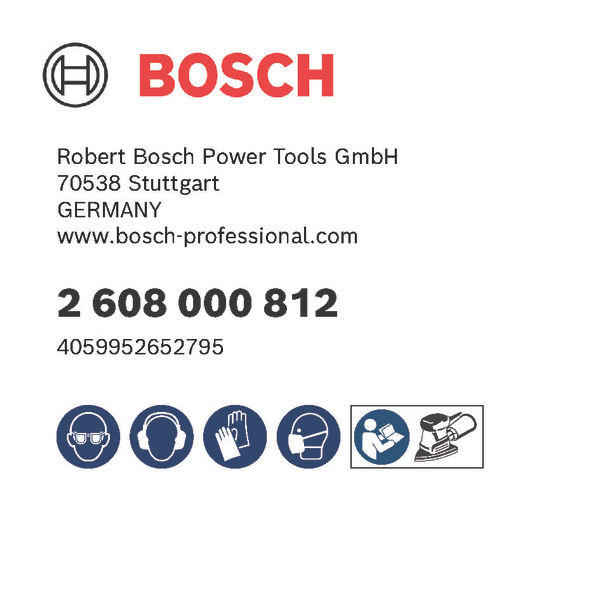 BOSCH Schleiftellerschoner, 100 x 150 mm, 2x