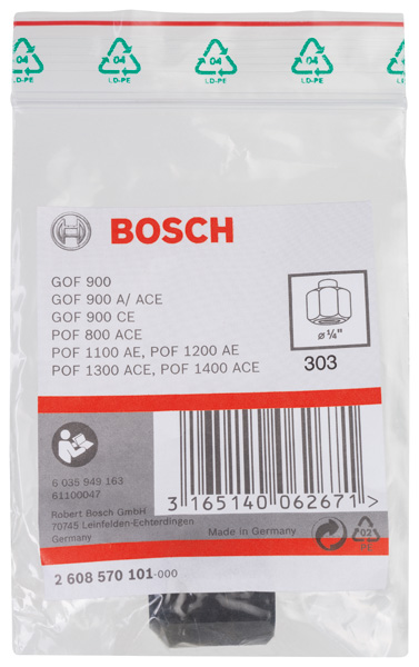 BOSCH Spannzange, 1/4-Zoll, 19 mm
