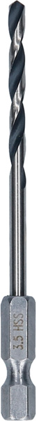 BOSCH HSS PointTeQ Sechskantbohrer 3,5 mm