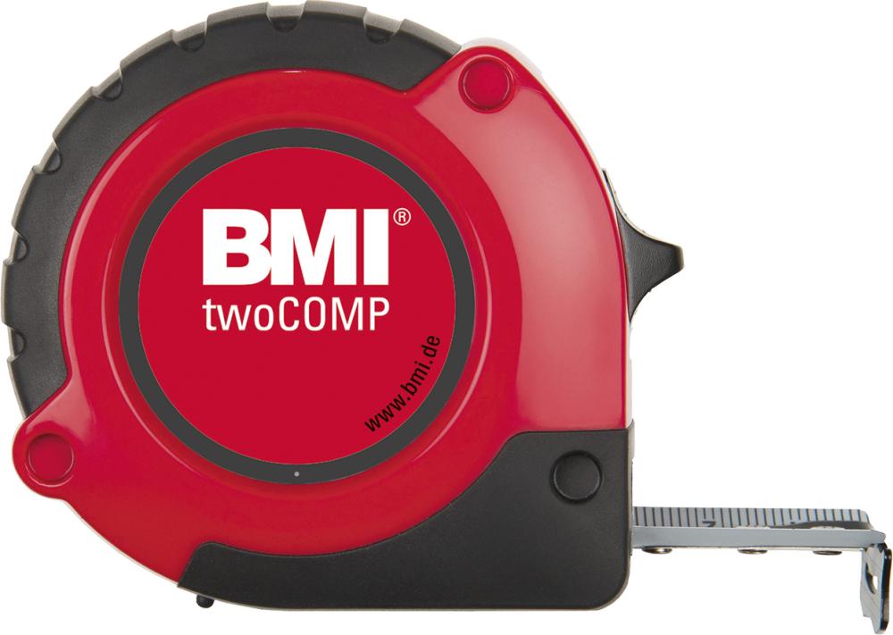 BMI Taschenbandmaß twoCOMP 10mx30mm weiß BMI