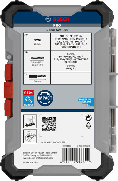 BOSCH PRO Impact Schrauberbit Set, 44-tlg. BOSCH PRO Impact Schrauberbit Set, 44-tlg.
