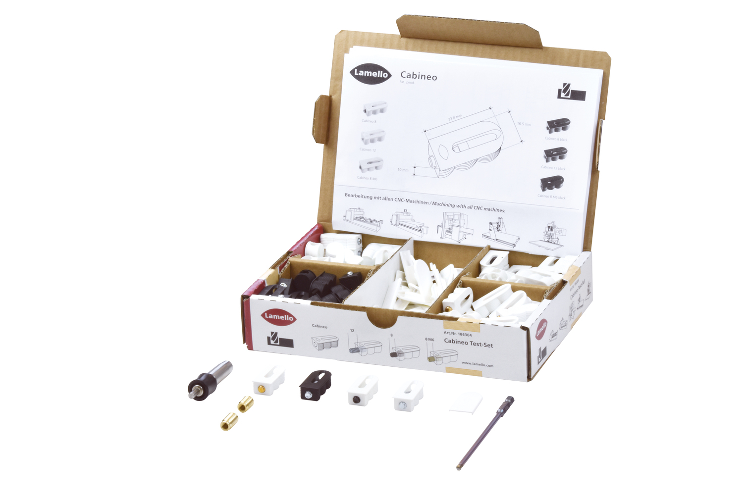 LAMELLO Cabineo Test-Set, im Karton