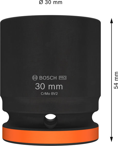BOSCH PRO Impact Steckschlüsselsatz, 3/4", 30 mm, Standard