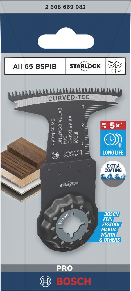 BOSCH PRO AII 65 BSPIB Blatt für Multifunktionswerkzeuge, 65 x 40 mm