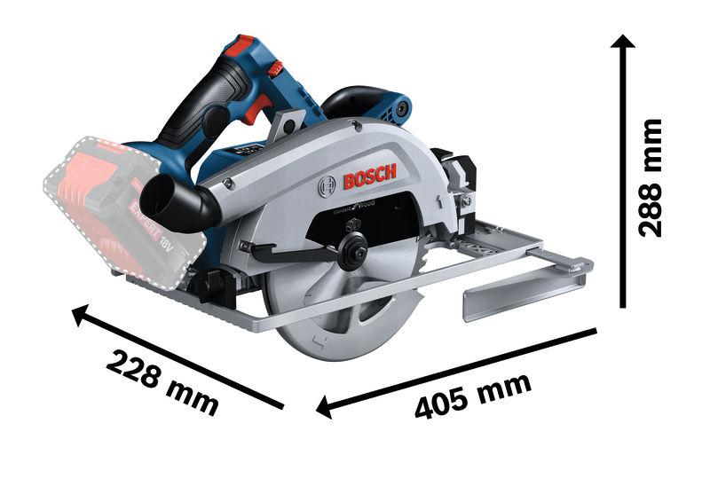 BOSCH Akku-Kreissäge GKS 18V-68 G in L-BOXX BOSCH Akku-Kreissäge GKS 18V-68 G in L-BOXX