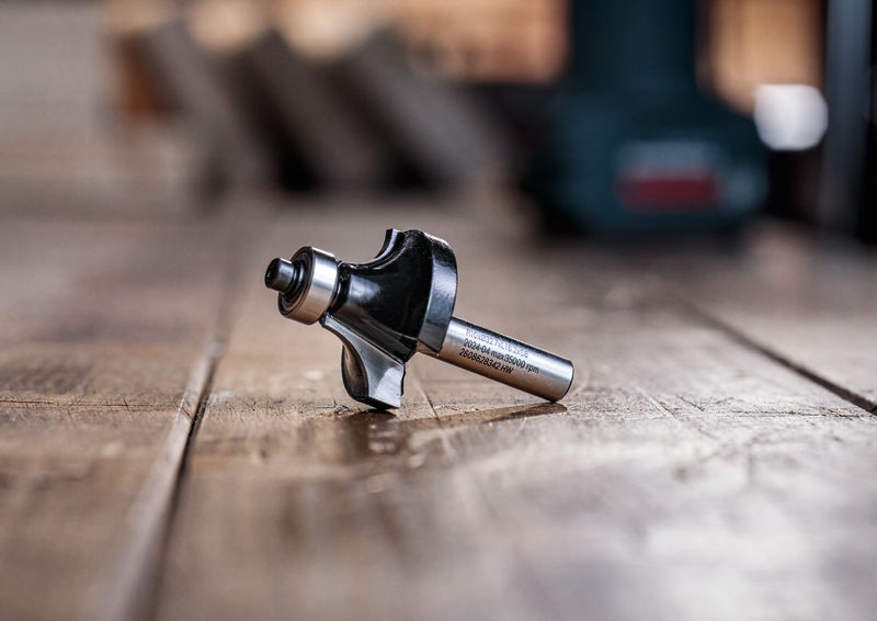 BOSCH PRO Abrundfräser, R 1/16", Schaft 1/4"