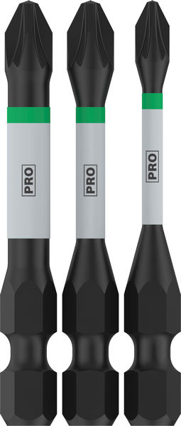 BOSCH PRO Pozidriv Impact Bit Set, PZ1, PZ2, PZ3, 55 mm, 3-tlg. BOSCH PRO Pozidriv Impact Bit Set, PZ1, PZ2, PZ3, 55 mm, 3-tlg.