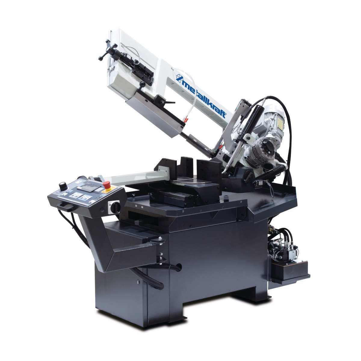 Metallkraft Halbautomatische Schwenkrahmen-Metallbandsäge BMBS 260 x 280 HA-DG