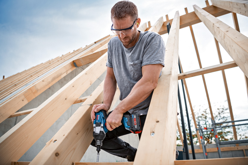 BOSCH Akku-Drehschlagschrauber GDS 18V-1000 C: 2x Akku ProCORE18V 8.0Ah in L-BOXX