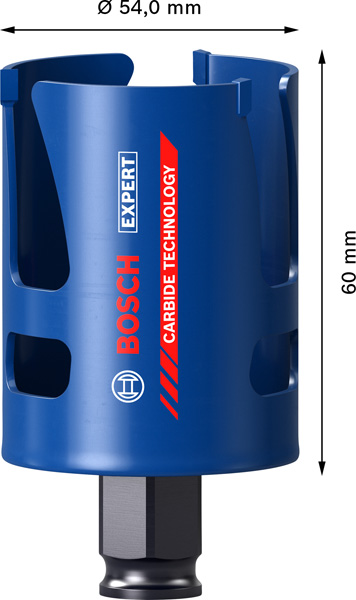BOSCH EXPERT Construction Material Lochsäge, 54x60 mm