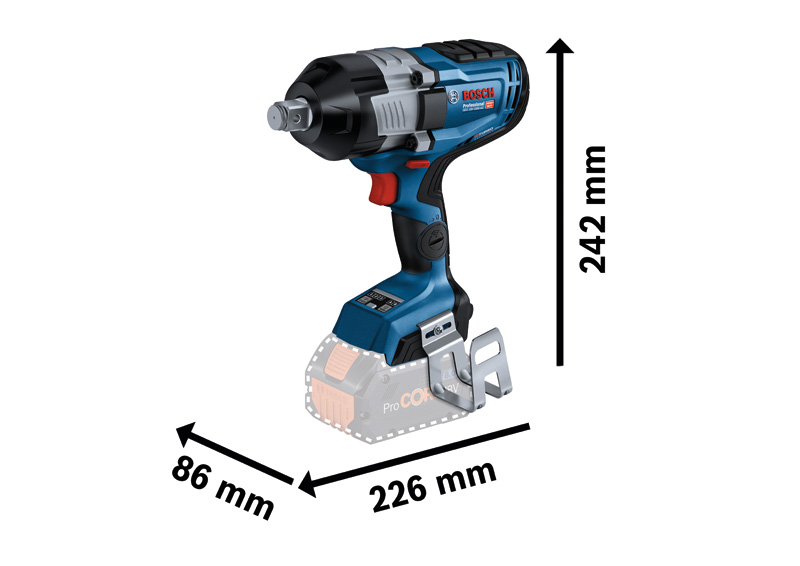 BOSCH Akku-Drehschlagschrauber GDS 18V-1600 HC