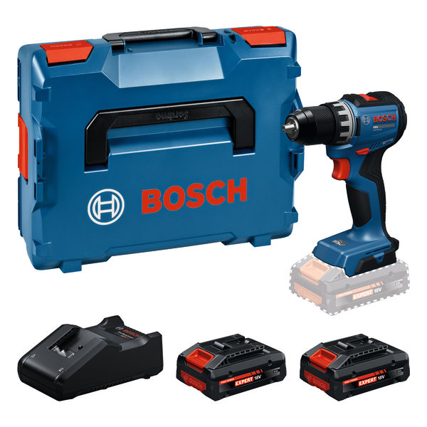 BOSCH Akku-Bohrschrauber GSR18V-52, 2 x EXBA18V-40 in L-BOXX BOSCH Akku-Bohrschrauber GSR18V-52, 2 x EXBA18V-40 in L-BOXX