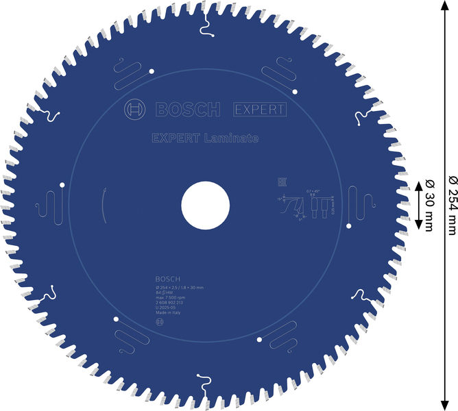 BOSCH EXPERT Laminat Kreissägeblatt, 254x30 mm, Z84 BOSCH EXPERT Laminat Kreissägeblatt, 254x30 mm, Z84