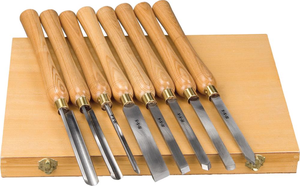 HOLZSTAR Drechseleisen-Set 8-teilig