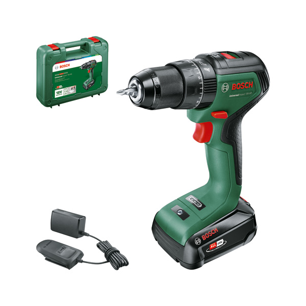 BOSCH Akku-Bohrschrauber UniversalImpact 18V-60, 1 x Akku PBA 18V 2.0Ah, Tragekoffer
