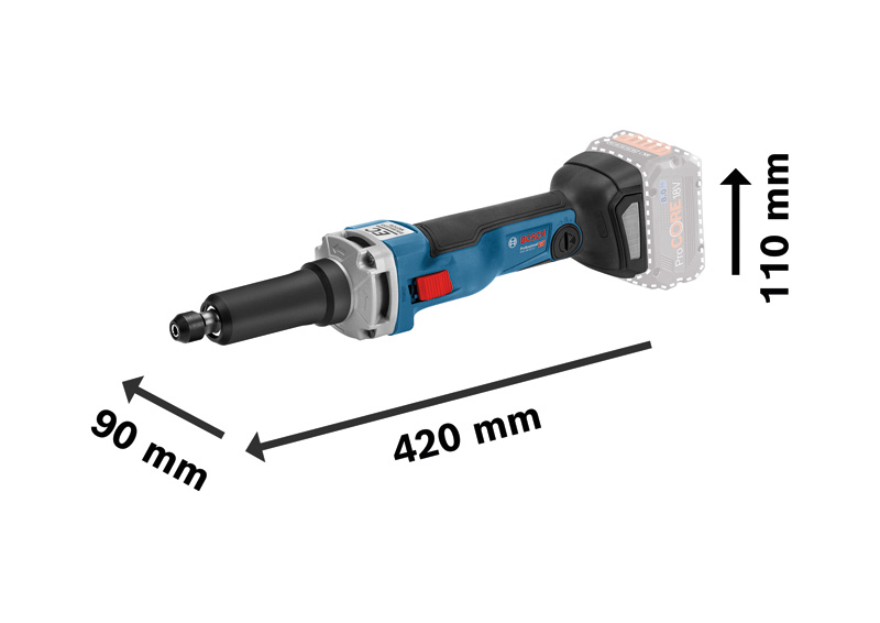 BOSCH Akku-Geradschleifer 18V GGS 18V-23 LC in L-BOXX