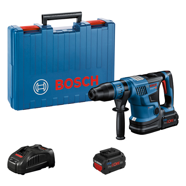 BOSCH Akku-Bohrhammer BITURBO mit SDS max GBH 18V-36 C, 2 x Akku ProCORE18V 5.5Ah