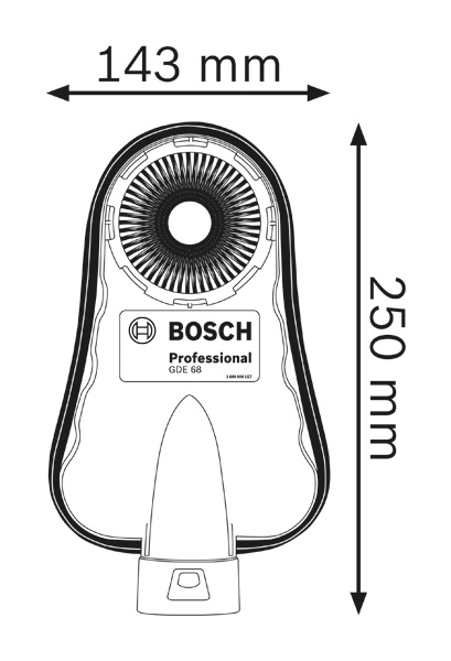 BOSCH Absaugvorrichtung, Systemzubehör GDE 68