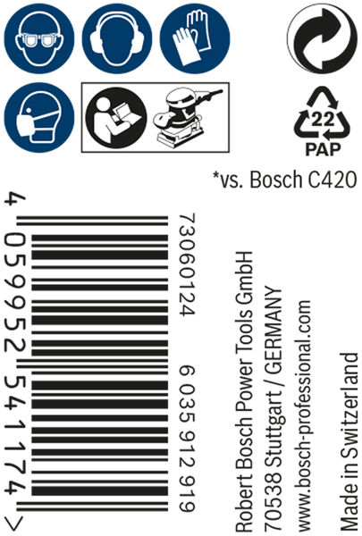 BOSCH EXPERT M480 Schleifnetzrolle, 93x5000mm, K15