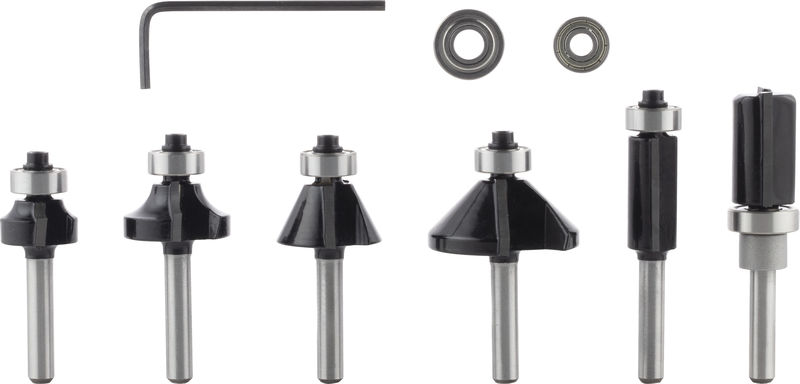 BOSCH PRO Kantenfräser-Set, 6 mm, 6-tlg BOSCH PRO Kantenfräser-Set, 6 mm, 6-tlg