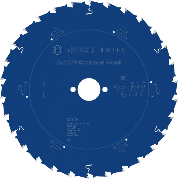 BOSCH EXPERT Construct Wood Kreissägeblatt, 235x2,2/1,6x30 mm, Z30
